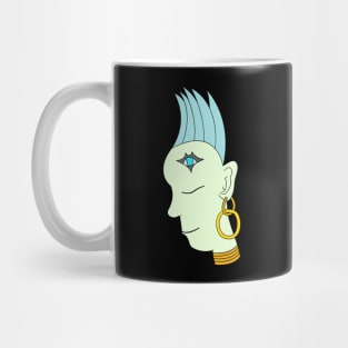Abstract and ambiguous female face/figure/character Mug